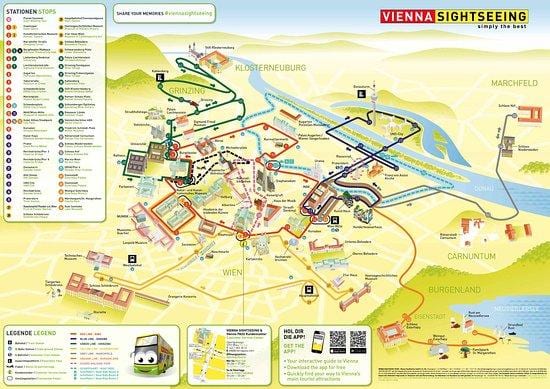 Карта Беч турнеја аутобус