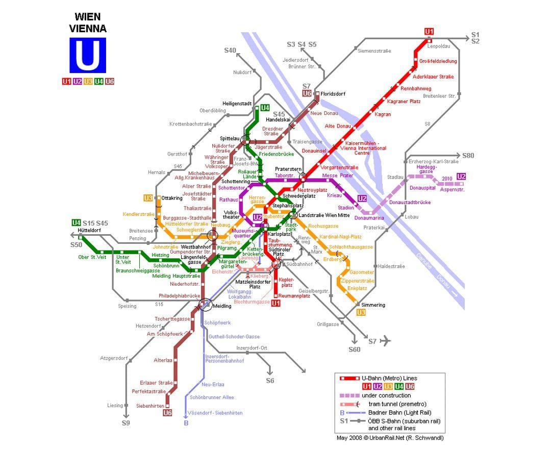 Карта У1 Беч