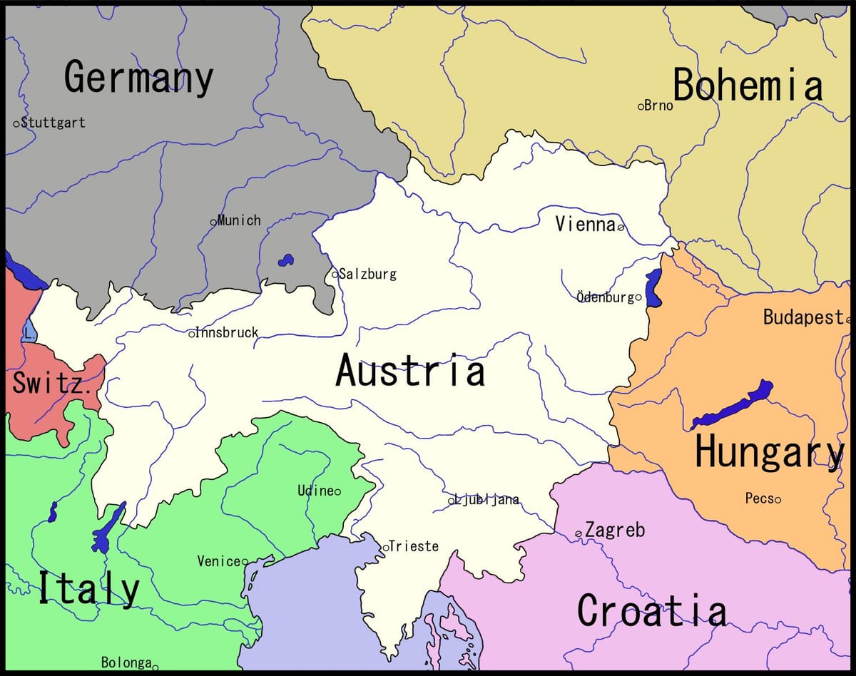 карта Беча и околине