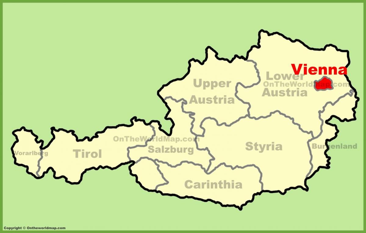 Беч Аустрија карта
