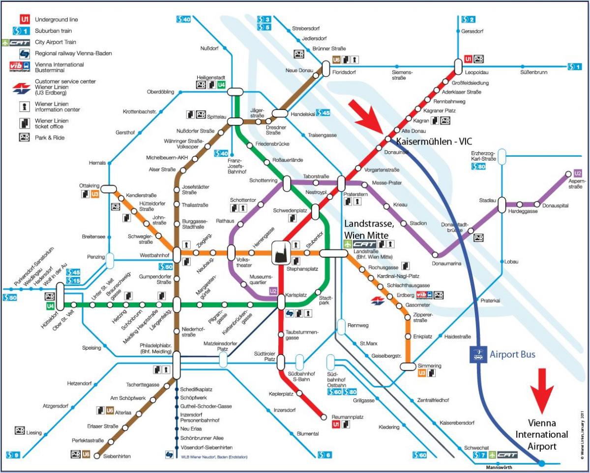 Карта вене на воз S7