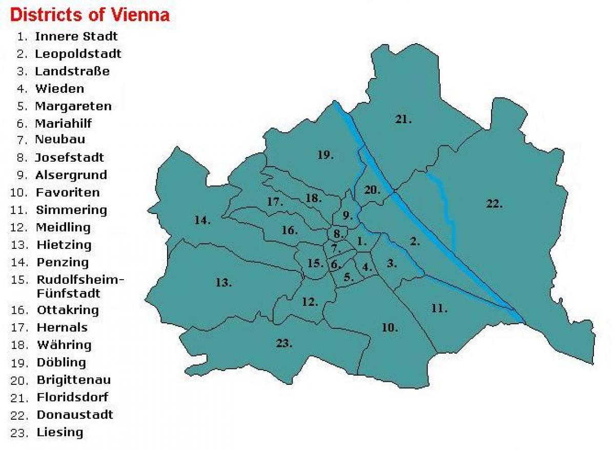 Виен округа мапи