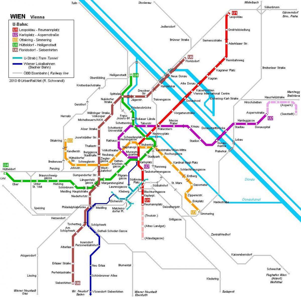 Беч метро карта