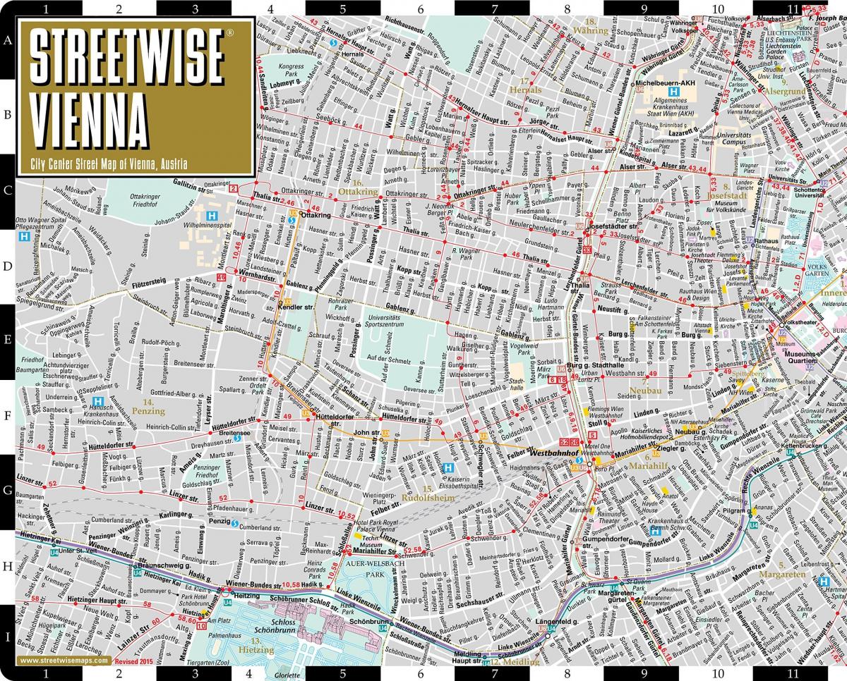 Карта улицама Беча