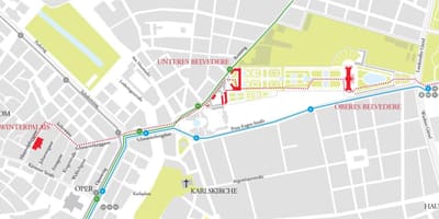 Карта белведере у Бечу