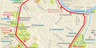Бечки кружни пут трамвај на мапи