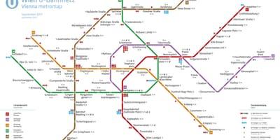 Карта Вене апликације Метро 