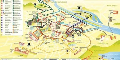Карта Беч турнеја аутобус