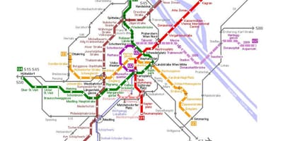 Карта Беч трамвај
