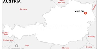Карта главном граду Аустрије
