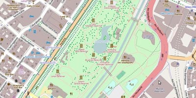 Карта stadtpark у Бечу