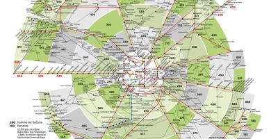 Карта Вене зоне метро 100