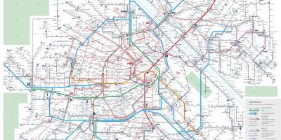 Карта Вене јавни превоз